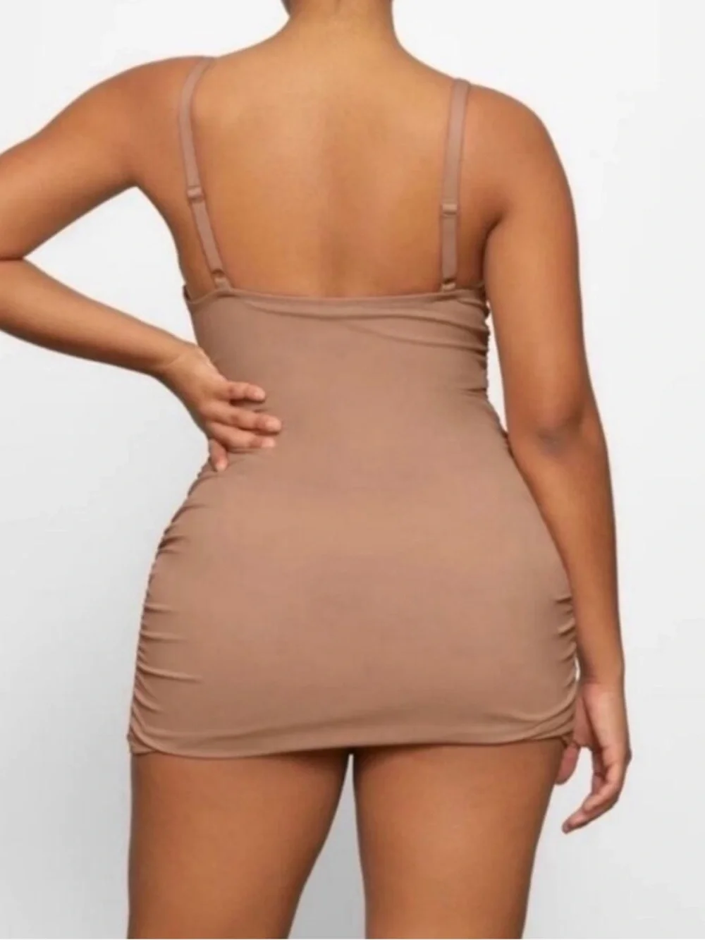 SKIMS Sculpting Swim Ruched One Piece Adjustable Strap Sienna size 4X